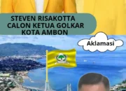 Dipastikan Aklamasi Steven Risakota Calon Tunggal Ketua DPD Partai Golkar Kota Ambon