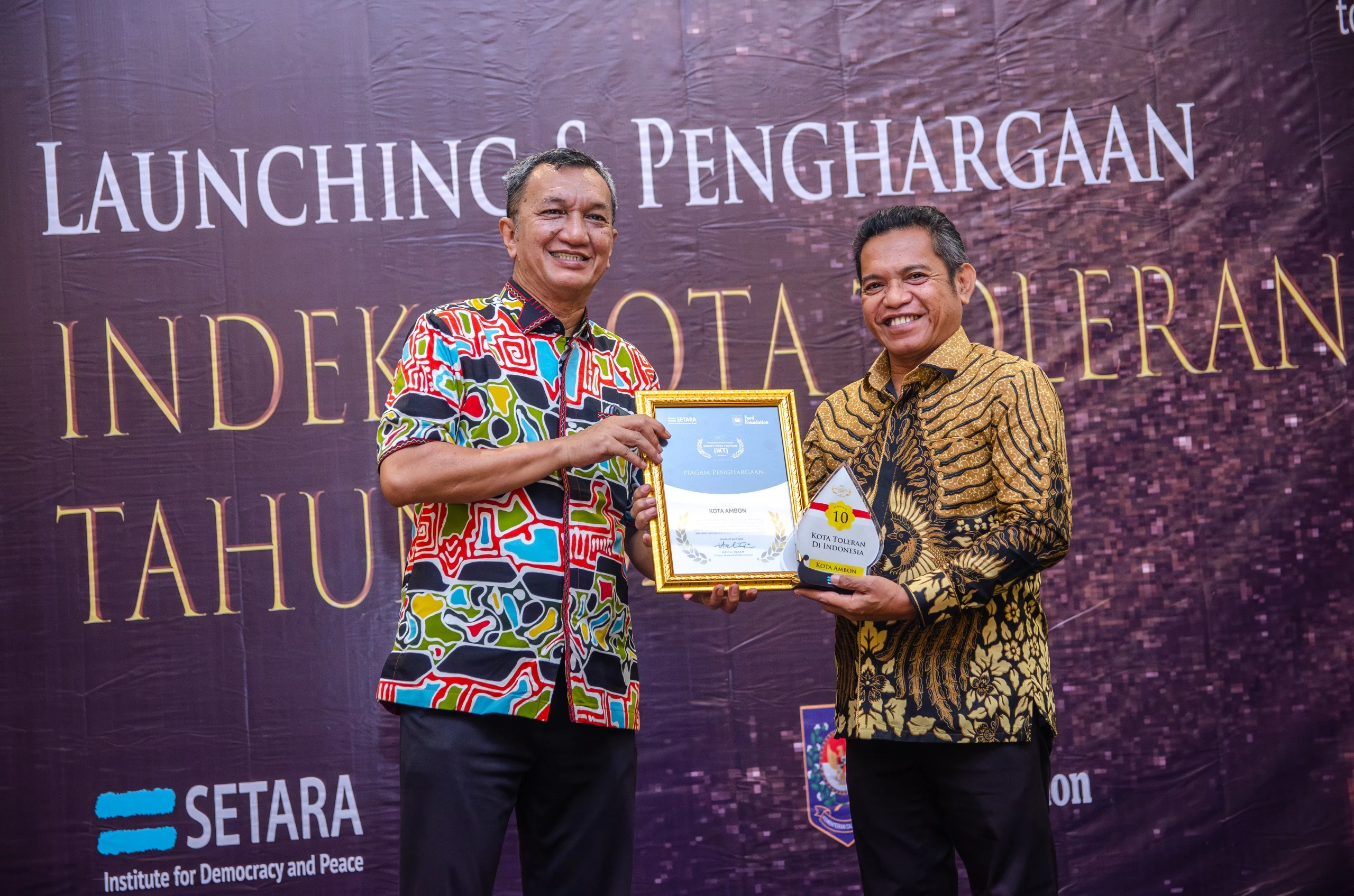 kota ambon 10 besar kota toleran