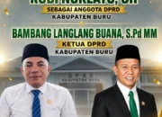 Ketua DPRD Kabupaten Buru Mengucapkan Selamat Kepada Bapak Robi Nurlatu
