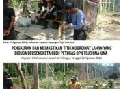 Kinerja Kepala Desa Longge Disorot, Hasil Pengukuran Ulang Titik Koordinat Sertifikat Disebut Sesuai Data Sertifikat