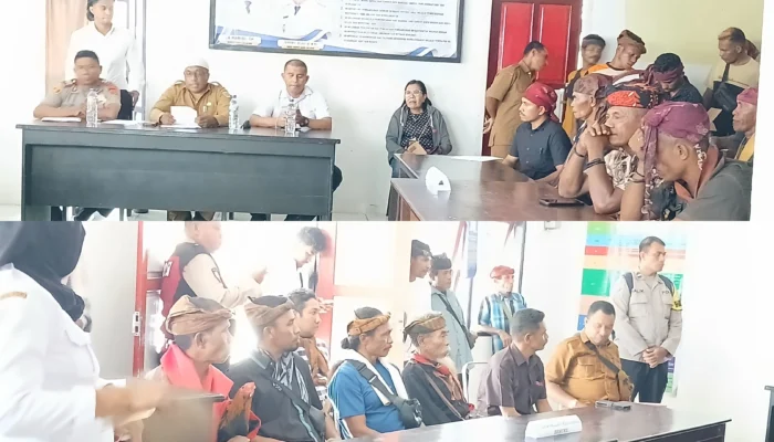 KELUARGA BESAR NURLATU KECEWA TERHADAP PELAKSANAAN FORUM PENYELESAIAN SENGKETA LAHAN DI KANTOR CAMAT NAMROLE